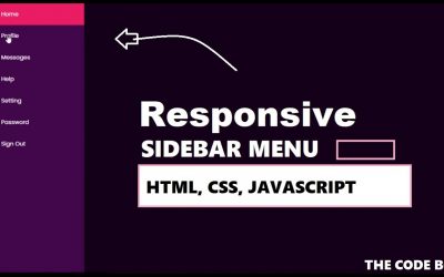 How to Create Responsive Sidebar Menu Using Html CSS & Javascript | Dashboard Side Menu | TheCodeBox