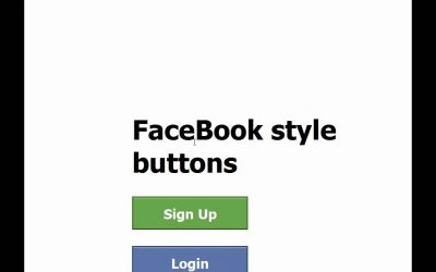 CSS Tutorial  (FaceBook style buttons)