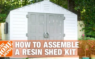 Do It Yourself – Tutorials – How to Build a Shed for Outdoor Storage Using a Resin Shed Kit | The Home Depot