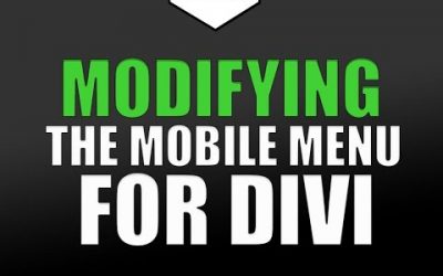 How to Modify the Divi Mobile Menu Style