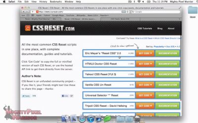 Trick #003 – How to "Reset your CSS"