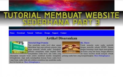 Tutorial Membuat Website Sederhana – HTML CSS (Part 3)