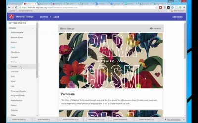 Do It Yourself – Tutorials – 1. Google Material Design Front-End Frameworks Tutorial