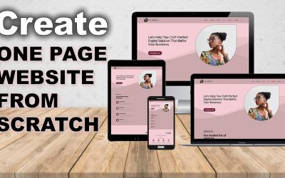 Do It Yourself – Tutorials – Create a Single Page Website From Scratch