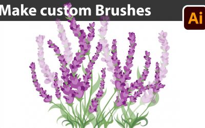 Do It Yourself – Tutorials – Create your own Lavender Brushes – Adobe Illustrator Drawing