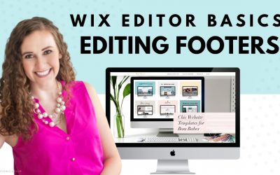 Do It Yourself – Tutorials – Editing Your Footer | WIX Website Editor | Editing a WIX Template | Design Your Own Website