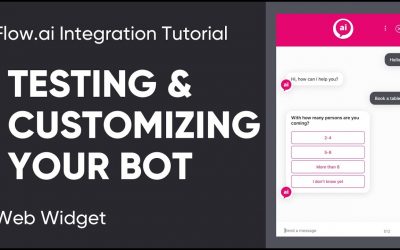 Do It Yourself – Tutorials – Flow.ai Integration Tutorial – Web Widget – Testing & Customizing Your Bot