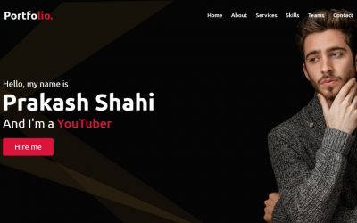 Do It Yourself – Tutorials – Responsive Personal Portfolio Website Design using HTML CSS & JavaScript