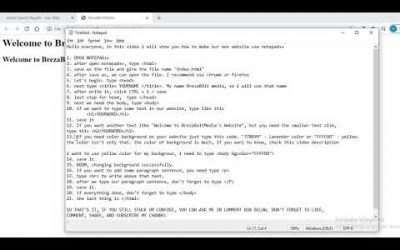 Do It Yourself – Tutorials – TUTORIAL How to make our own website using Notepad++ 2020