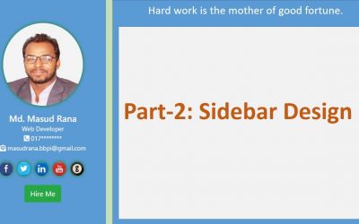 Do It Yourself – Tutorials – portfolio website part-2: sidebar design.