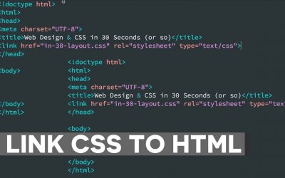 How to Link CSS to HTML Document