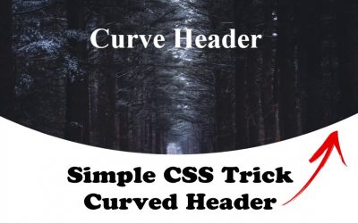 How to Make Curved Header Using HTML and CSS | Simple CSS Trick | Dr Spieler Official