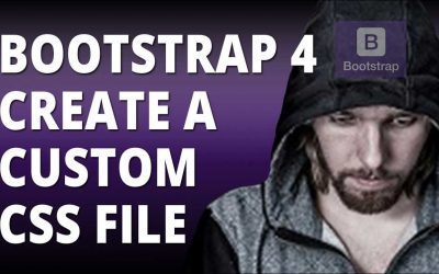 Bootstrap 4 Create A Custom CSS File