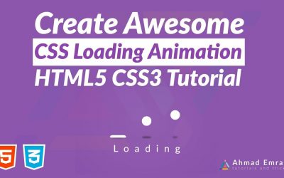 Create Awesome CSS Loading Animation | HTML5 CSS3 Tutorial