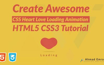 Create Awesome CSS Heart Love Loading Animation | HTML5 CSS3 Tutorial