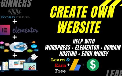 Do It Yourself – Tutorials – How To Make a Own WordPress Website wth Elimentor free | Learn & Earn WordPress | Elementor Tutorial