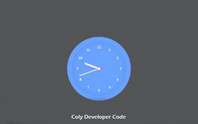 Analog Clock for Your Website | Using HTML, CSS & JS | [Coly💜 Developer Code]