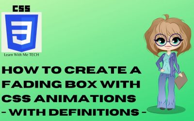 How to Create a Fading Box with CSS Animations