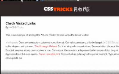 CSS-Tricks: Kennzeichnung von besuchten Links