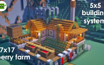 Do It Yourself – Tutorials – Minecraft | How to Build a Small Fortified Berry Farm [EASY 5×5 System]