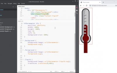 UI-elements – progressbar: thermometer-like – part 2: Implementing in HTML and CSS