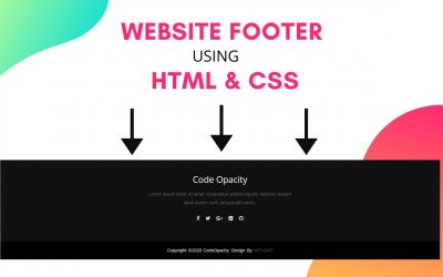 Footer Html Css | website footer design