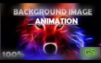 How to animate background image with HTML and CSS 100%