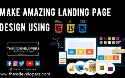 Make a Landing Page Design with HTML CSS JS #thesrdevelopers #webdesign #landingpage #design #html