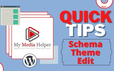 My Media Helper Quick Tips – How To Edit WordPress Schema Theme CSS Style: Logo, Widgets, and Banner