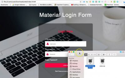 FREE TEMPLATE DOWNLOAD: MATERIAL DESIGN LOGIN PAGE| HTML CSS