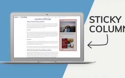 Sticky Column (sticky sidebar) – Elementor Tutorial
