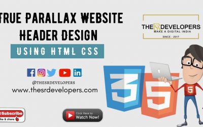 True Parallax Website Header Design using HTML CSS #thesrdevelopers #webdesign #website #css #html