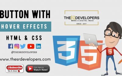 Button With Hover Effects Using HTML & CSS #thesrdevelopers #webdesign #button #effects #css #html