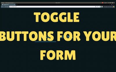 How To Create Animation CSS Toggle Buttons Form Using HTMLL | CSS