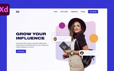 Do It Yourself – Tutorials – Design Trendy Website Hero in Adobe XD (Light & Dark Theme) | XO PIXEL