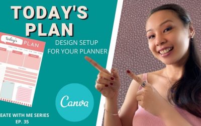 Do It Yourself – Tutorials – CREATE WITH ME | TODAY'S PLAN DAILY PLANNER SETUP FOR JOURNALS | CANVA TUTORIAL