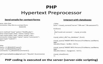 Understanding HTML, CSS, Javascript, PHP, SQL, databases, and their differences