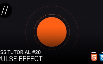 CSS Tutorial #20 — Pulse Effect [UP/TO/DATE]