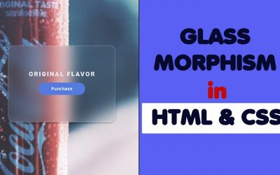 Glassmorphism CSS tutorial