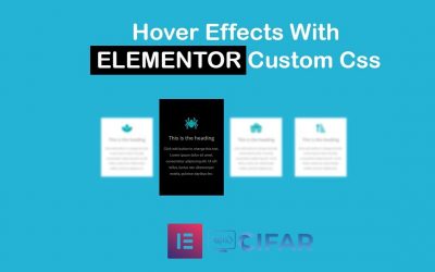 Custom Hover Effects With Elementor custom CSS | Web Cifar | WordPress 2019