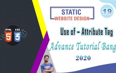 Web Design [19] How To Web Design Html And Css "Use of – Attribute Tag" Bangla Tutorial 2020