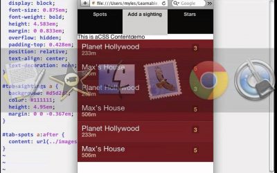 howto Build Mobile Apps Lesson 2 Step 3 CSS Sprites