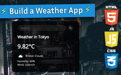 Build a Weather App with HTML, CSS & JavaScript