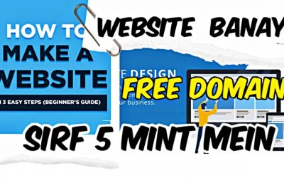 Do It Yourself – Tutorials – Free Mein Website Kaise Banaye || Full Tutorial || 5 Mint Mein Official Website  || Hindi 2020