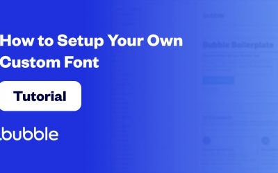 Do It Yourself – Tutorials – How to Setup Your Own Custom Font | Bubble Tutorial