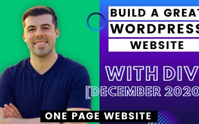 Do It Yourself – Tutorials – Make a One Page Website or Home Page with Divi – Dec 2020