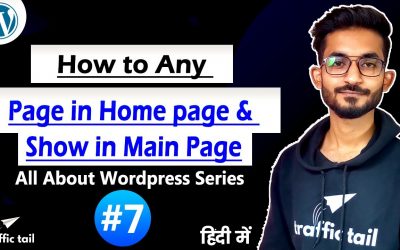 WordPress For Beginners – #7 How to set Any Page in Home Page In WordPress Website in Hindi | WordPress Tutorial 2021