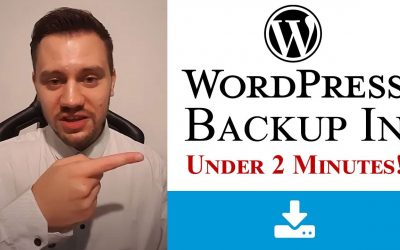 WordPress For Beginners – How To Backup WordPress Website in UNDER 2 MINUTES! (2020 WordPress Backup Plugin & Manual Tutorial)