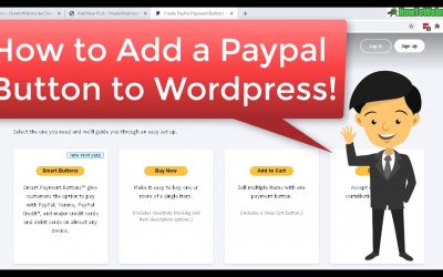 WordPress For Beginners – How to Create a Paypal Buy Button or Donation & Add to WordPress – No Plugins Required!