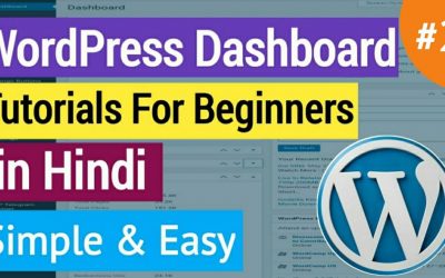 WordPress For Beginners – WordPress Dashboard Tutorial in Hindi || WordPress Dashboard Tutorials For Beginners